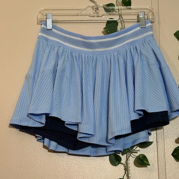 free people movement Dresses & Skirts - Free People Sultry Skort Blue